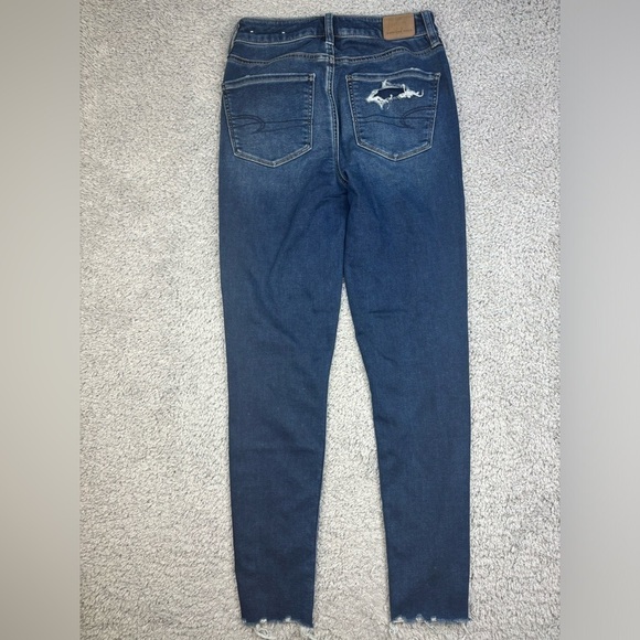 American Eagle Jeans Womens 2 Long Super Hi Rise Jegging Next Level Stretch - Picture 6 of 6